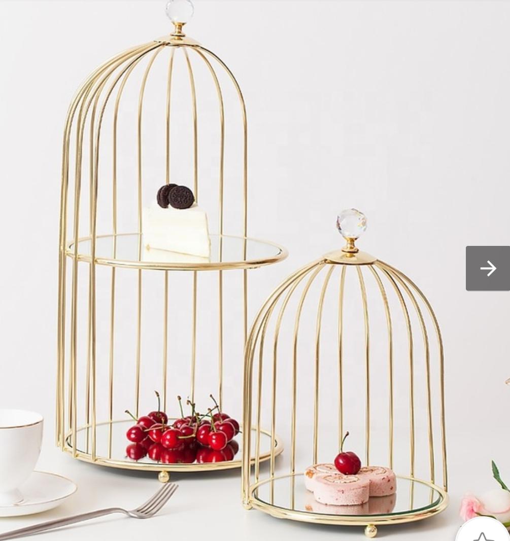 2 layer display golden cage